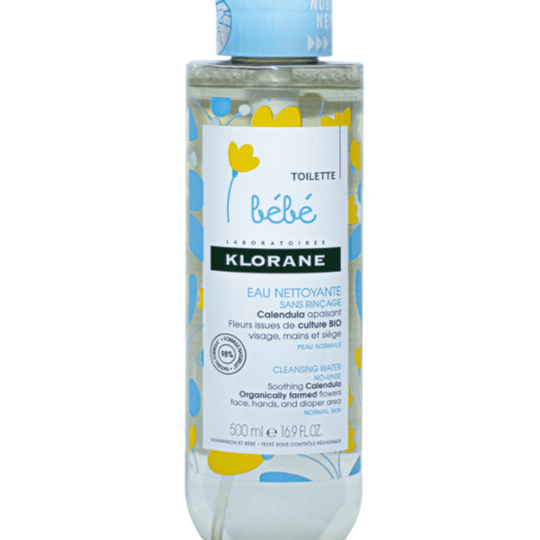 Klorane Bebe Cleansing Water No Rinse 500ml
